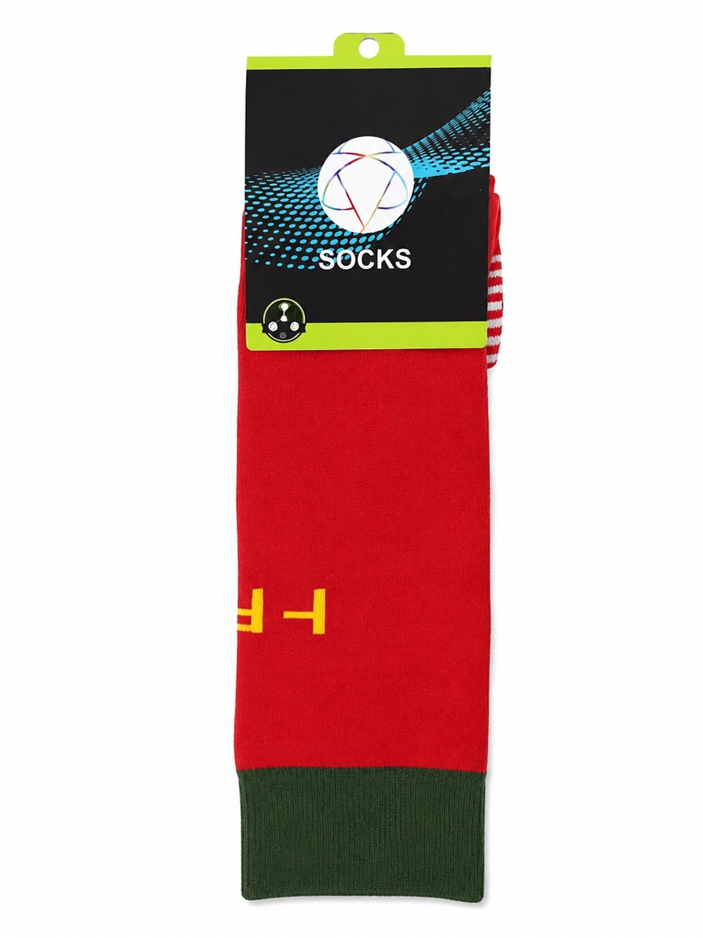 Kids Red Ronaldo Soccer Socks